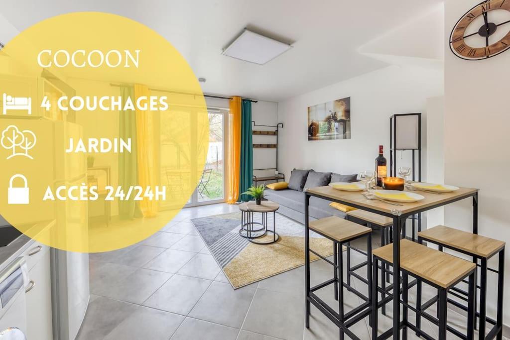 Apartamento Cocoon - Jardin - Boite A Cle - Wi-Fi Baulne Exterior foto